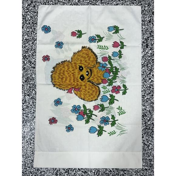 2 Vintage 70’s Cannon Monticello Pillowcases with Jungle Animal Design Standard - Picture 3 of 10